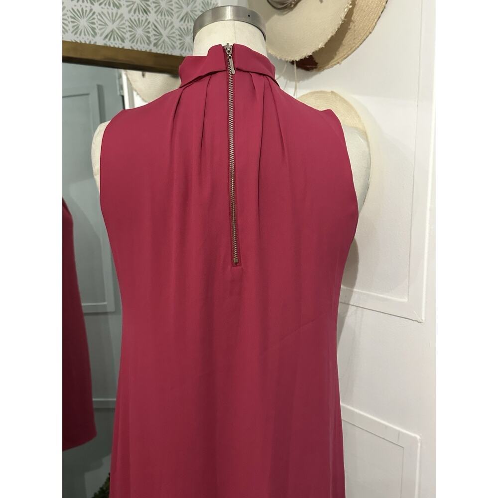 White House Black Market Plus Keyhole Choker Sorbet Shift Mini Dress 2 Petite - Picture 7 of 8